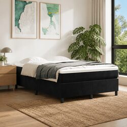 Your Perfect Double Box Spring Bed Frame in Black Velvet