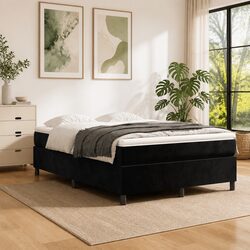 Your Perfect Queen Bed Frame Awaits in Black Velvet