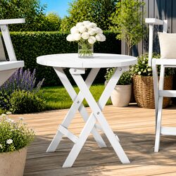 Folding Garden Table Solid Acacia Wood Outdoor Patio Dining Coffee Side Table