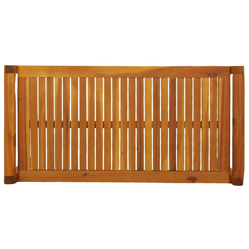 Garden Lounge Set Solid Wood with Cushions 2 Piece Brown