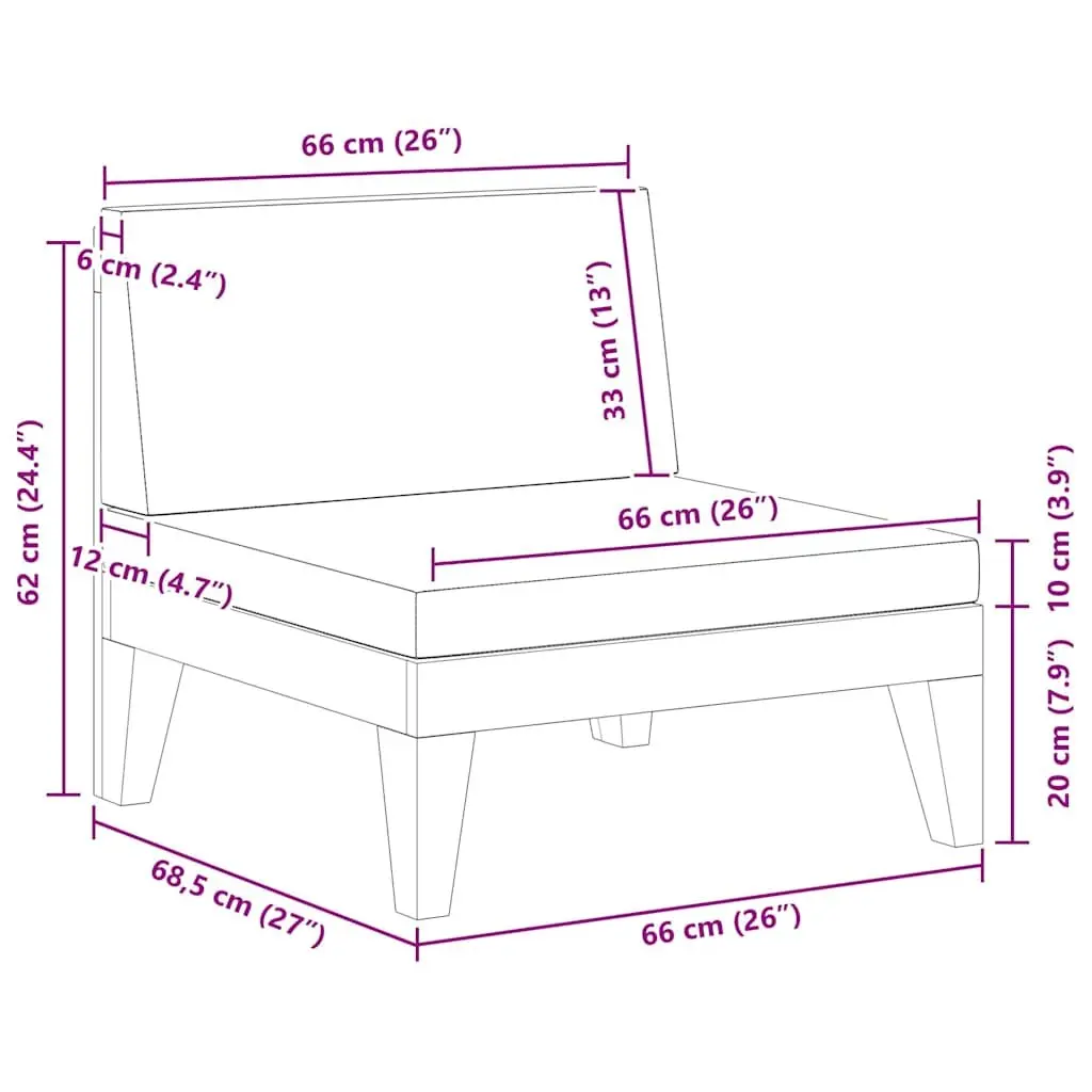 Outdoor Middle Sofa
