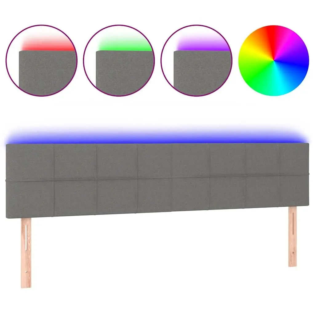 LED Headboard 160cm in Grey