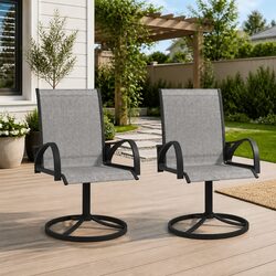 Outdoor Swivel Chair Set of 2 - Perfect for Your Space
