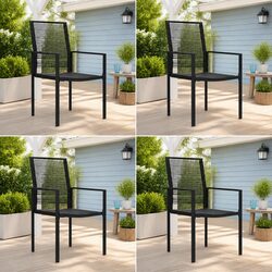 You’ll Love This Black Rattan Chair Set for Outdoors