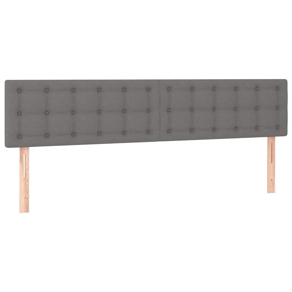 LED Headboard Fabric Grey 200 cm Adjustable Height Colourful