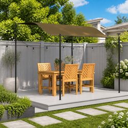 3x2.4 m Taupe Awning: Easy Setup for Outdoor Enjoyment