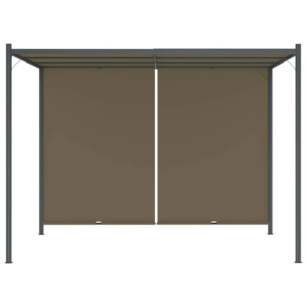 Garden Pergola Retractable Sliding Roof Canopy 3x3m Outdoor Shade Structure