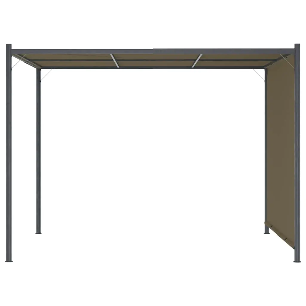Garden Pergola Retractable Sliding Roof Canopy 3x3m Outdoor Shade Structure