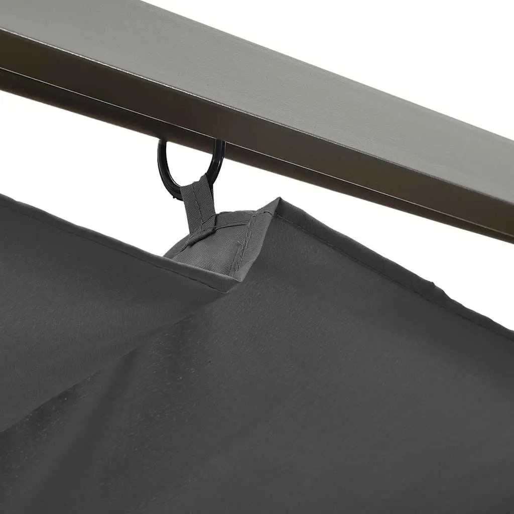 Garden Pergola Retractable Roof 3x3m Outdoor Shade Structure Steel Frame