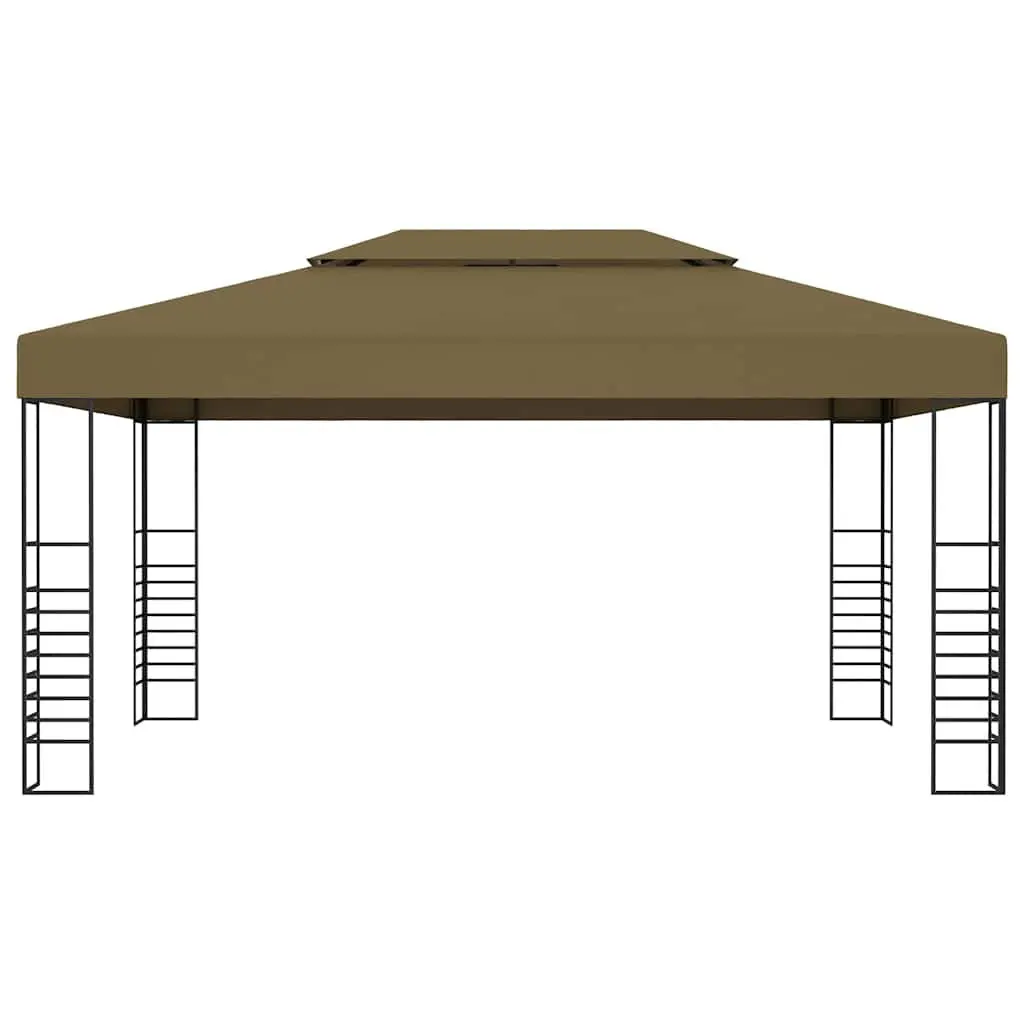 Gazebo Vented Canopy 3x4 m Outdoor Shade Structure Steel Frame