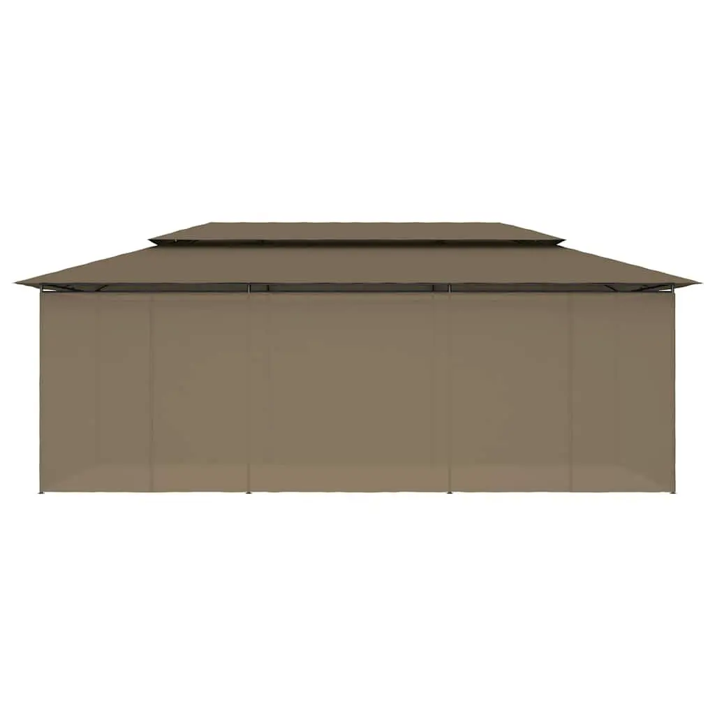Outdoor Gazebo with Curtains UV Resistant 600 x 298 x 270 cm