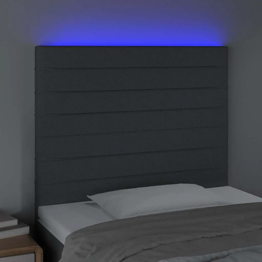LED Headboard 80cm Dark Grey with Lights