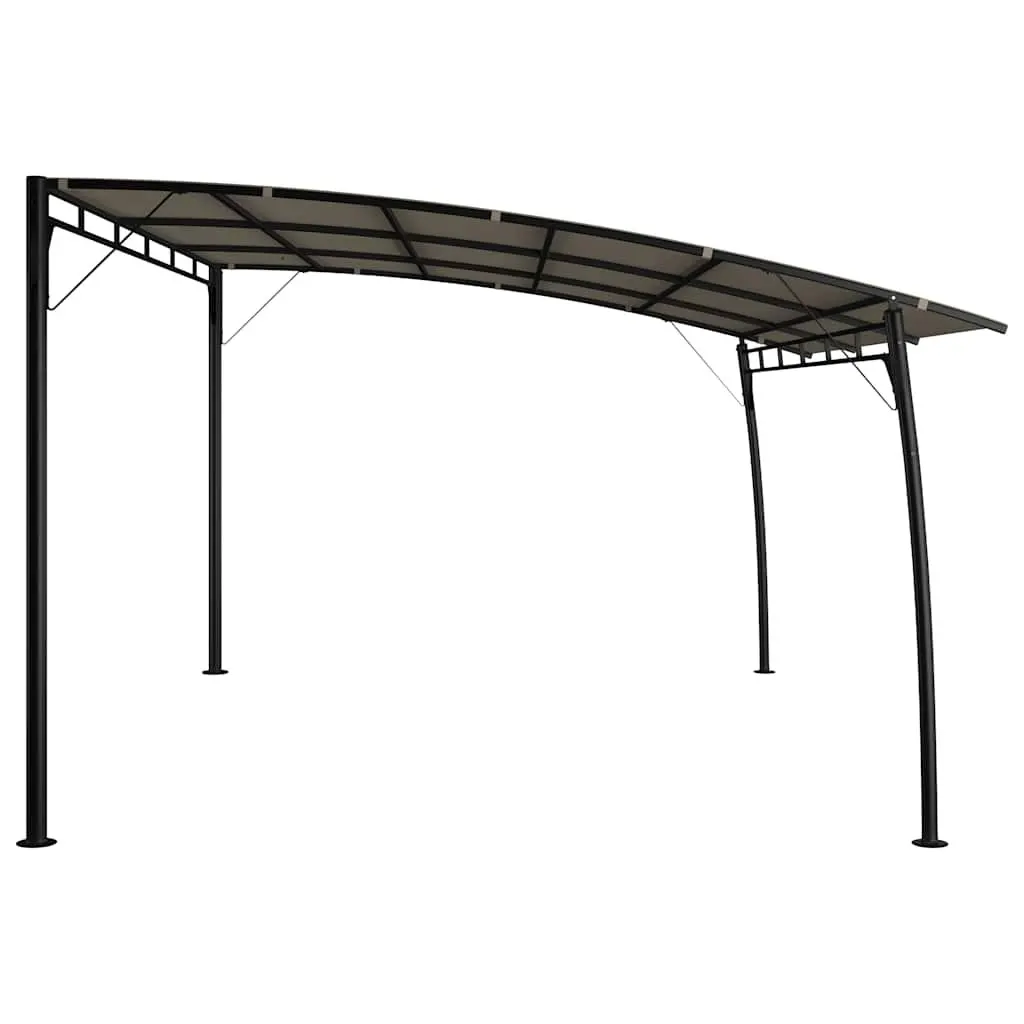 Garden Awning Sunshade Canopy 4x3x2.55m Outdoor Patio Shelter Taupe