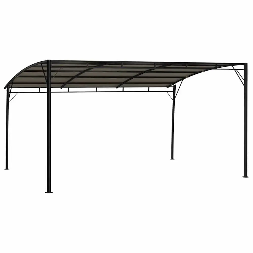 Garden Awning Sunshade Canopy 4x3x2.55m Outdoor Patio Shelter Taupe