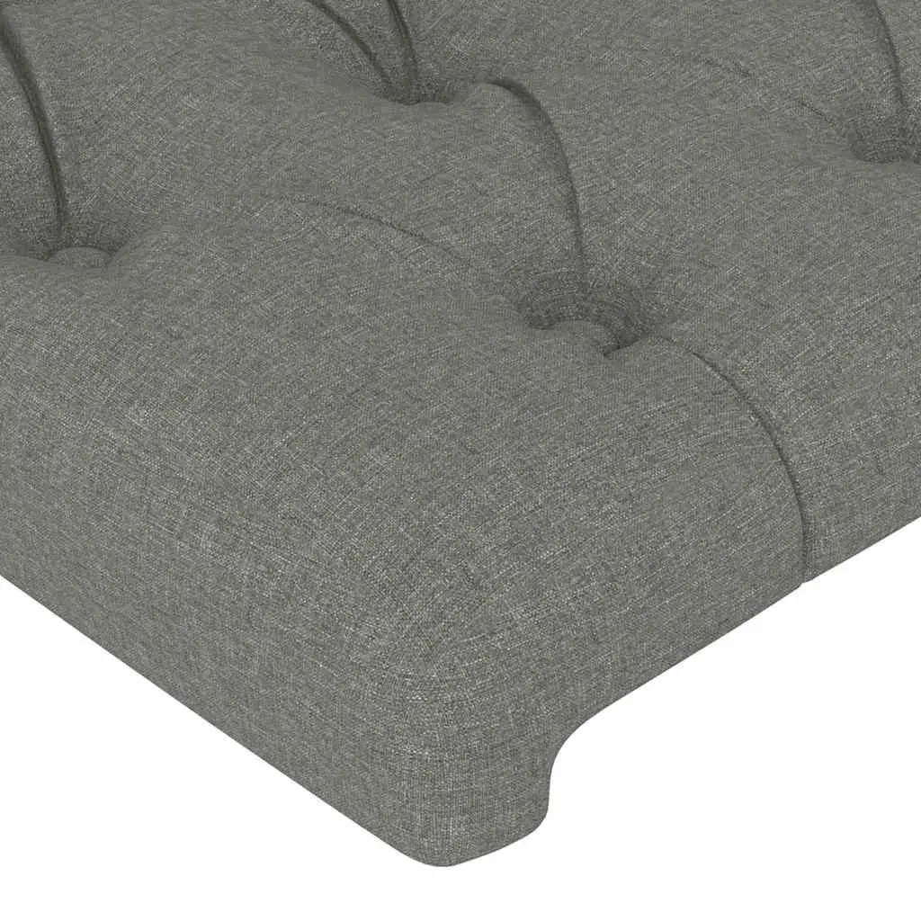LED Headboard Dark Grey Fabric 80cm with Adjustable Colourful Lights