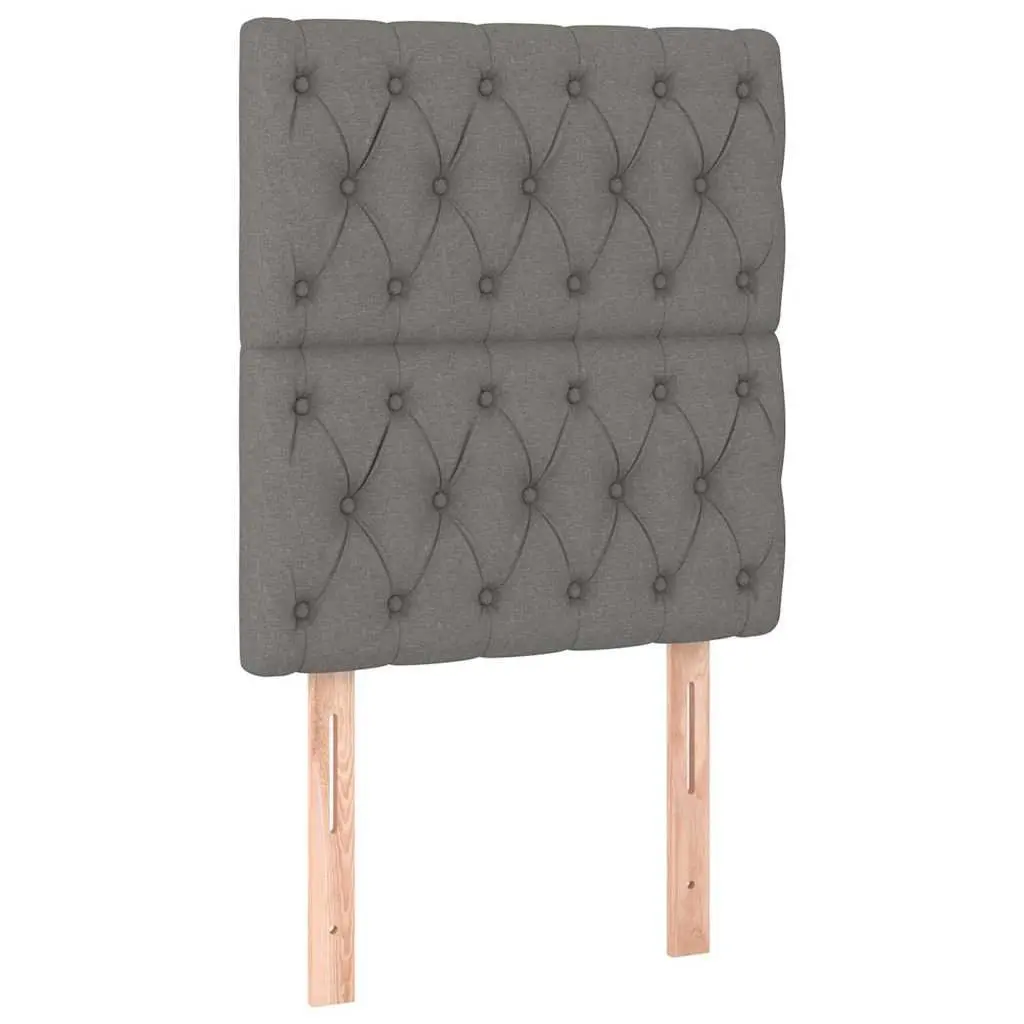 LED Headboard Dark Grey Fabric 80cm with Adjustable Colourful Lights