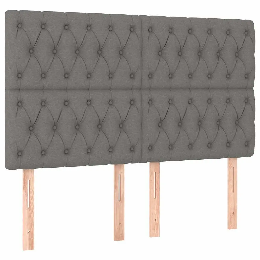 144cm LED Headboard in Dark Grey Fabric