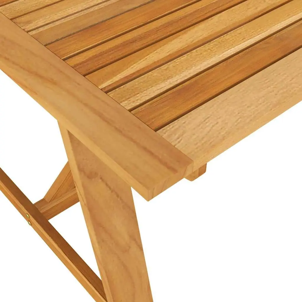 Solid Wood Garden Dining Table Durable 206x100x74 cm Outdoor Indoor Furniture