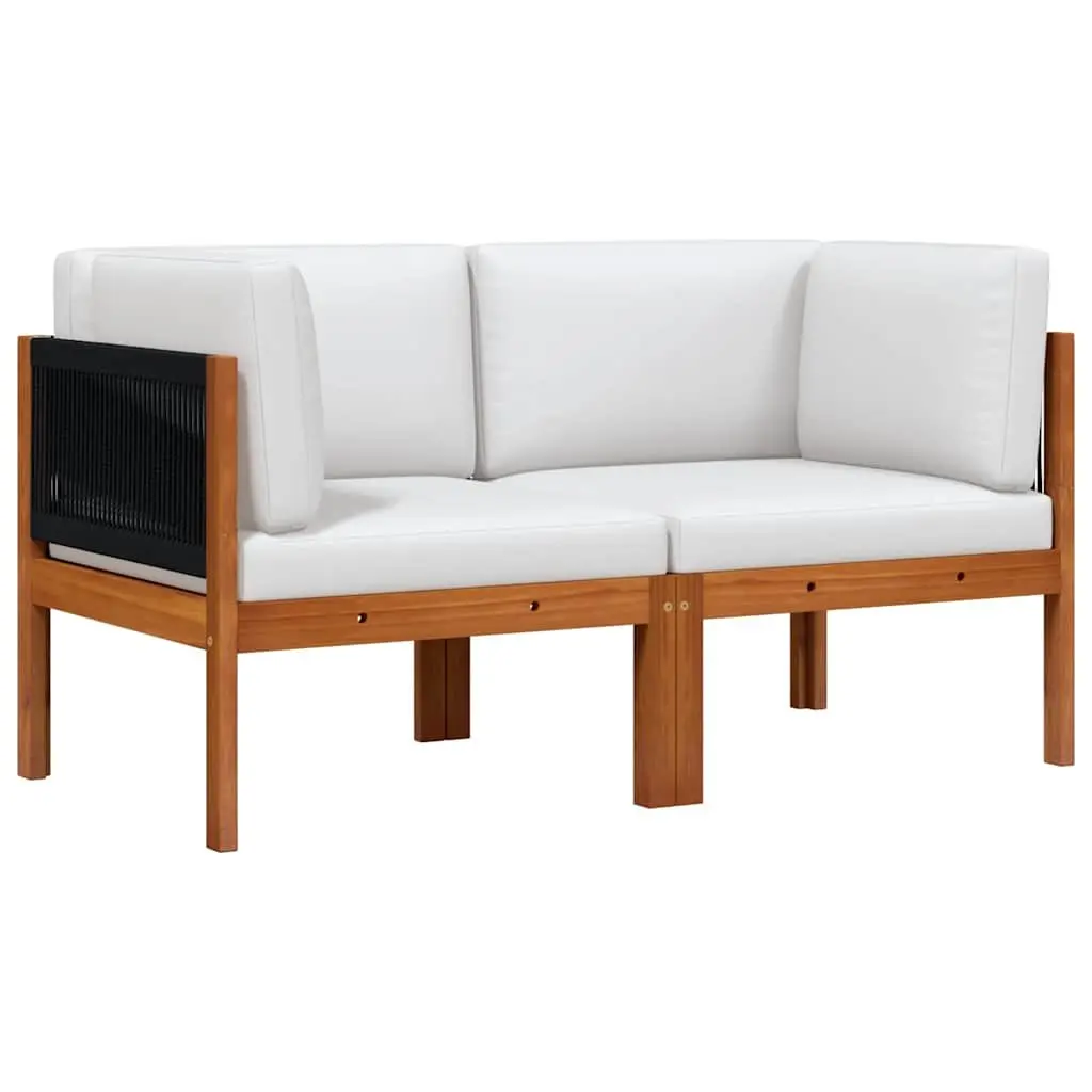 Outdoor Sectional Corner Sofas 2 pcs with Cushions Garden Patio Seating Unit