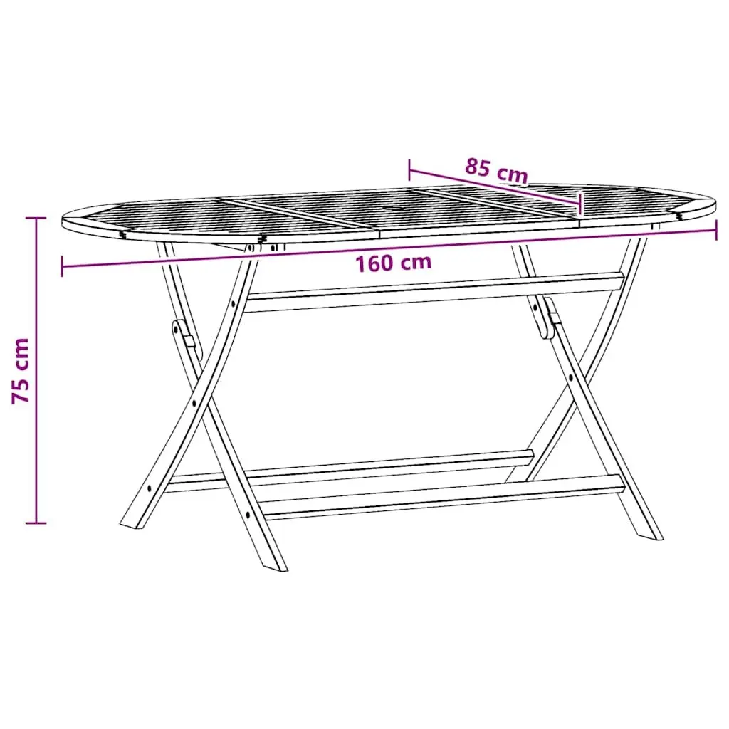 Folding Outdoor Dining Table