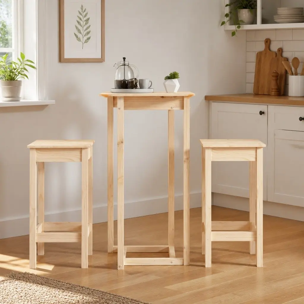 3 Piece Bar Set for Casual Gatherings