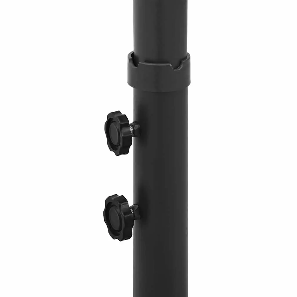 Double Garden Parasol Outdoor Shade 600x300cm Steel Pole Anthracite Sun Canopy