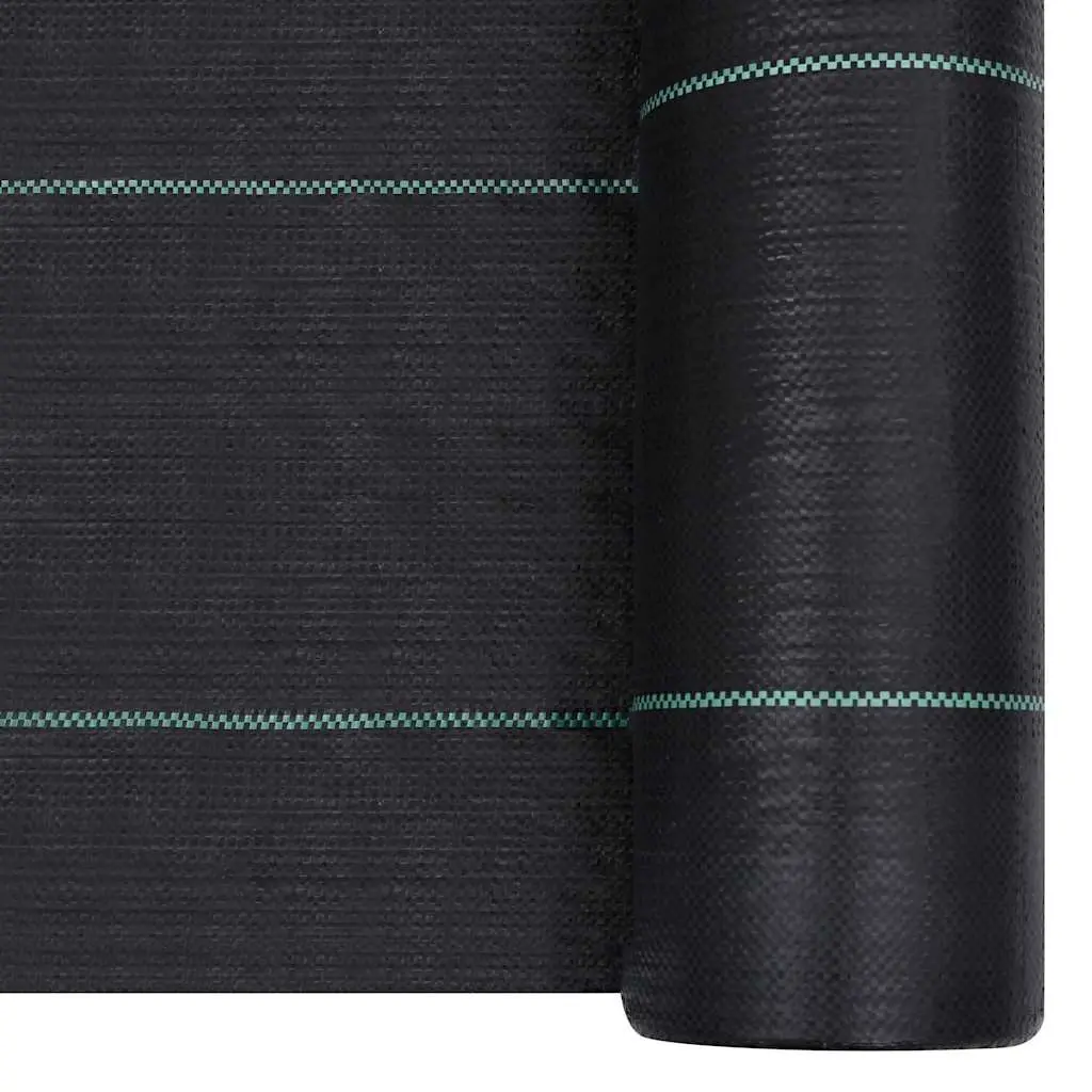 Landscape Fabric Roll Black 1m x 200m Weed Control Mat for Effective Garden Bed Ground Cover