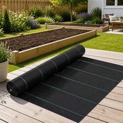 You’ll Love This 2x25 m Black Weed Control Mat for Your Garden