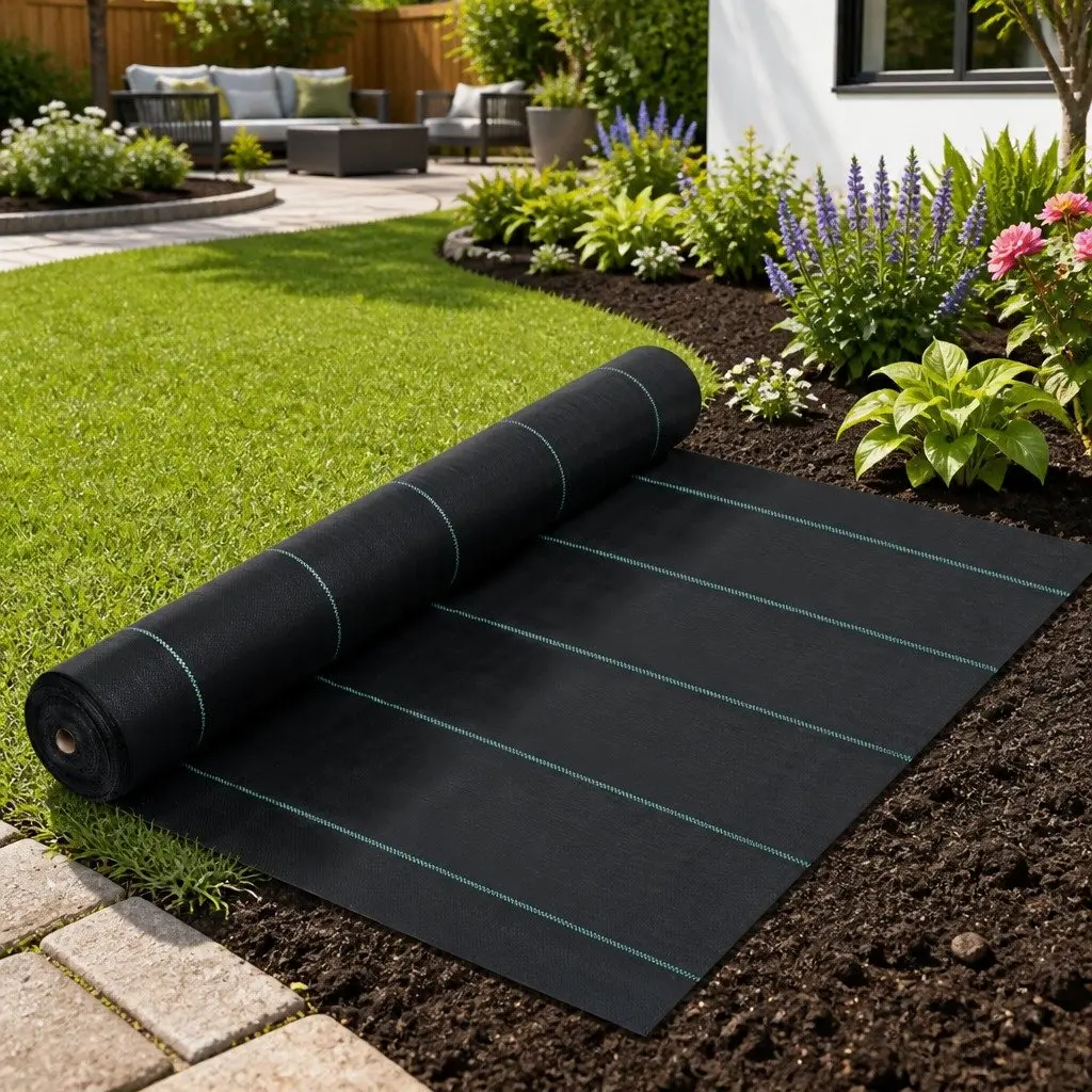 Weed Control Mat Black 2x50 m Ground Cover Landscape Fabric Sheet