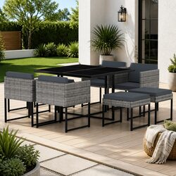 Friendly 9 Piece Outdoor Dining Set for Your Garden