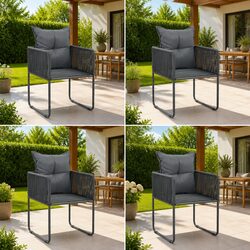Your Ideal Outdoor Dining Chairs: Set of 4 with Cushions