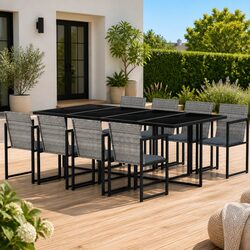 Your Ideal 9 Piece Outdoor Dining Set Awaits