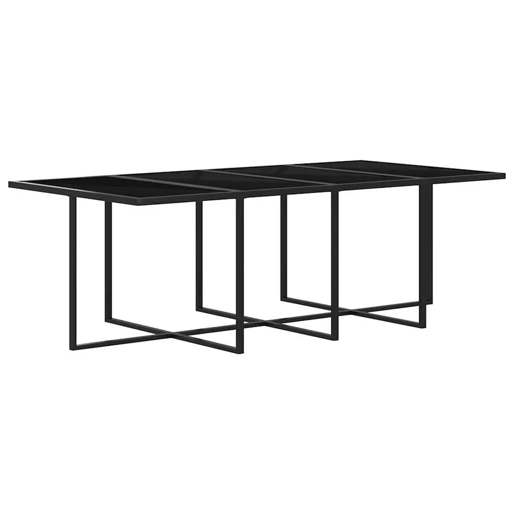 Outdoor Dining Set Grey Rattan 9 Piece Patio Garden Furniture with Cushions