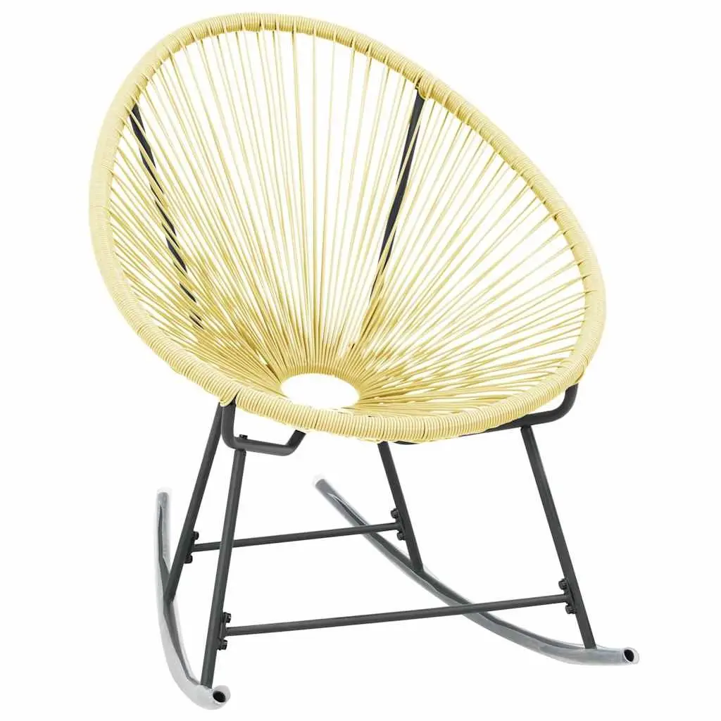 Outdoor Acapulco Chair Poly Rattan Garden Patio Seating Moon Chair Water