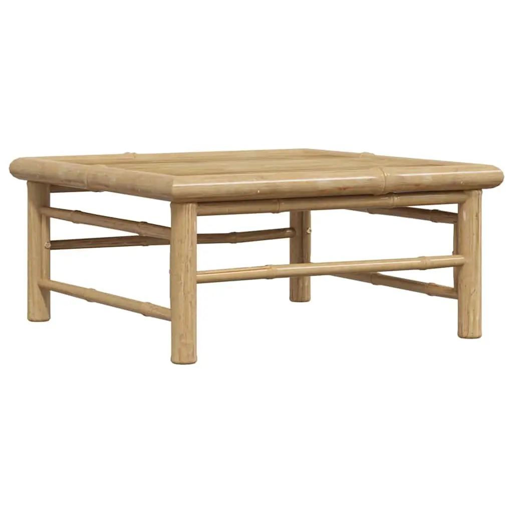 Bamboo Outdoor Garden Table 65x65x30cm in Brown