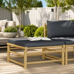 Your Perfect Outdoor Companion: Bamboo Footrest with Cushion