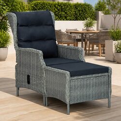 Your New Favorite Reclining Garden Chair with Footstool
