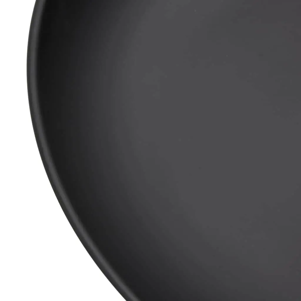 Fire Pit 57cm Outdoor Garden Patio Heating Bowl Steel Black Backyard Fireplace