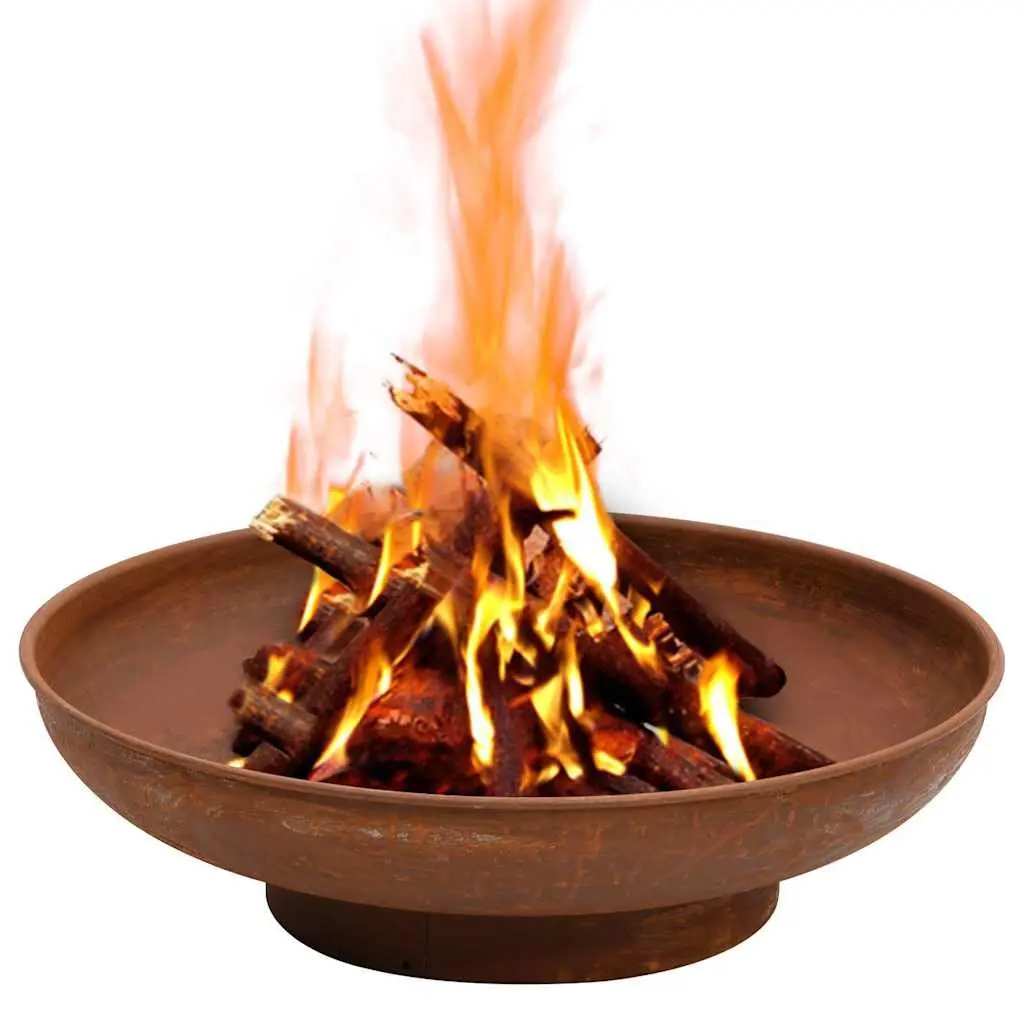 Fire Pit Steel Large Bowl 57 cm Outdoor Fireplace Garden Patio Heater