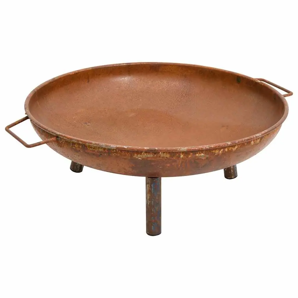 Fire Pit 67.5x58x22.5 cm Steel Garden Patio Outdoor Heating Decorative Bowl