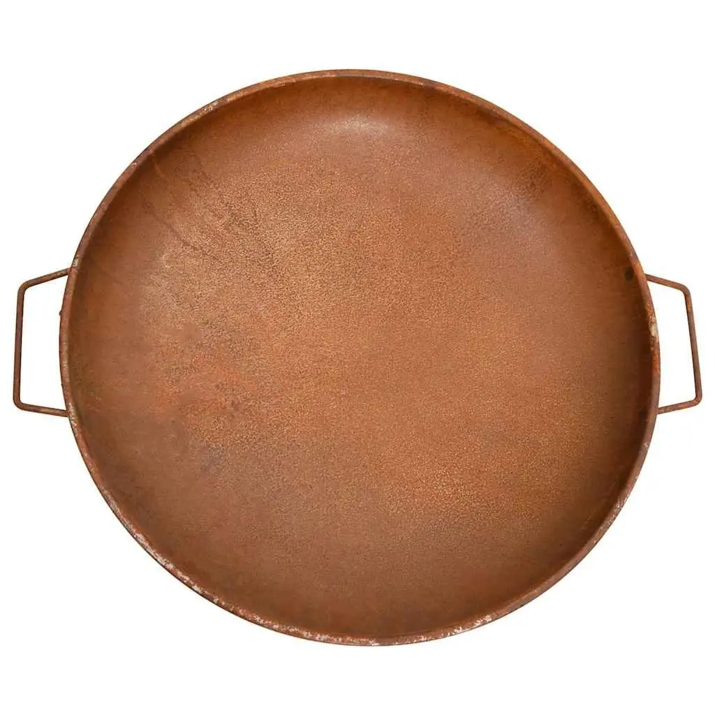 Fire Pit 67.5x58x22.5 cm Steel Garden Patio Outdoor Heating Decorative Bowl