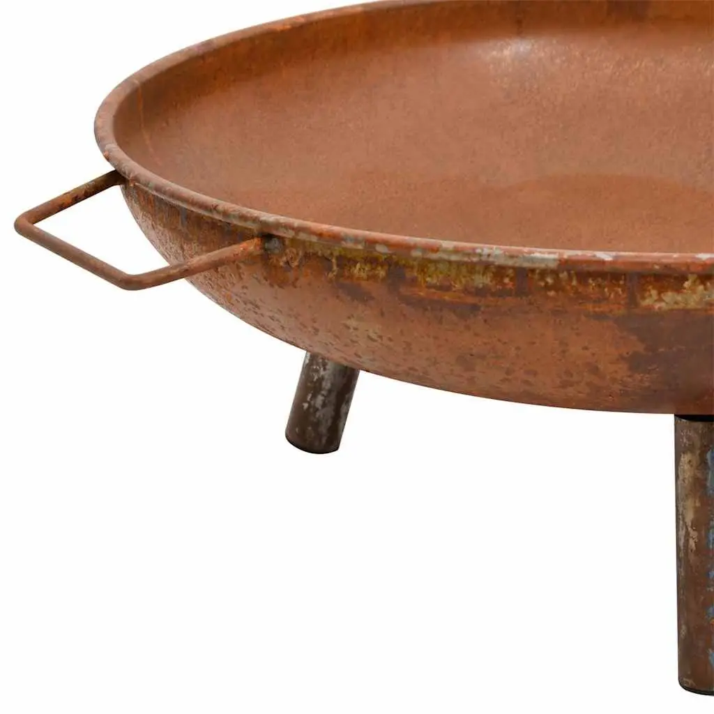 Fire Pit 67.5x58x22.5 cm Steel Garden Patio Outdoor Heating Decorative Bowl