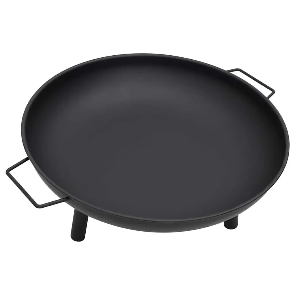 Fire Pit 67.5x58x22.5 cm Garden Patio Outdoor Steel Black Bowl Heating