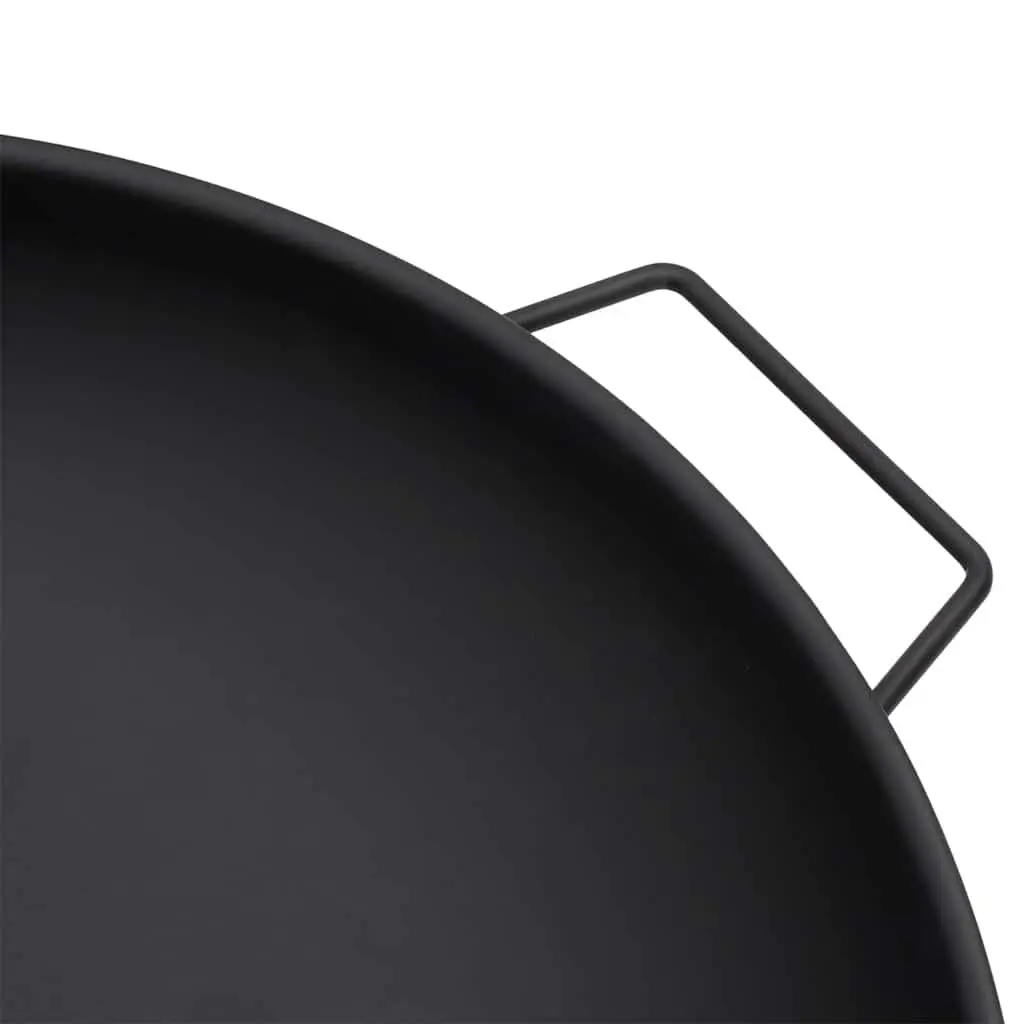 Fire Pit 67.5x58x22.5 cm Garden Patio Outdoor Steel Black Bowl Heating