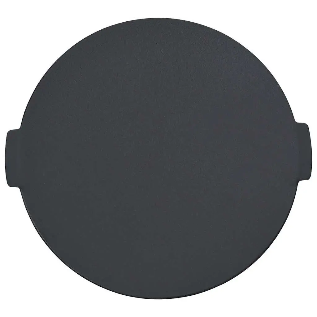 Cast Iron Grill Plate 44cm Durable Outdoor Cooking Pan for Picnic BBQ Frying