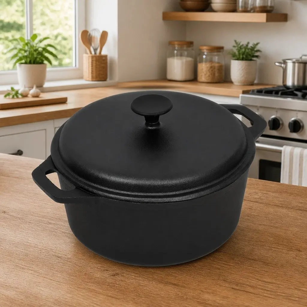 Cast Iron Stock Pot for Family Meals