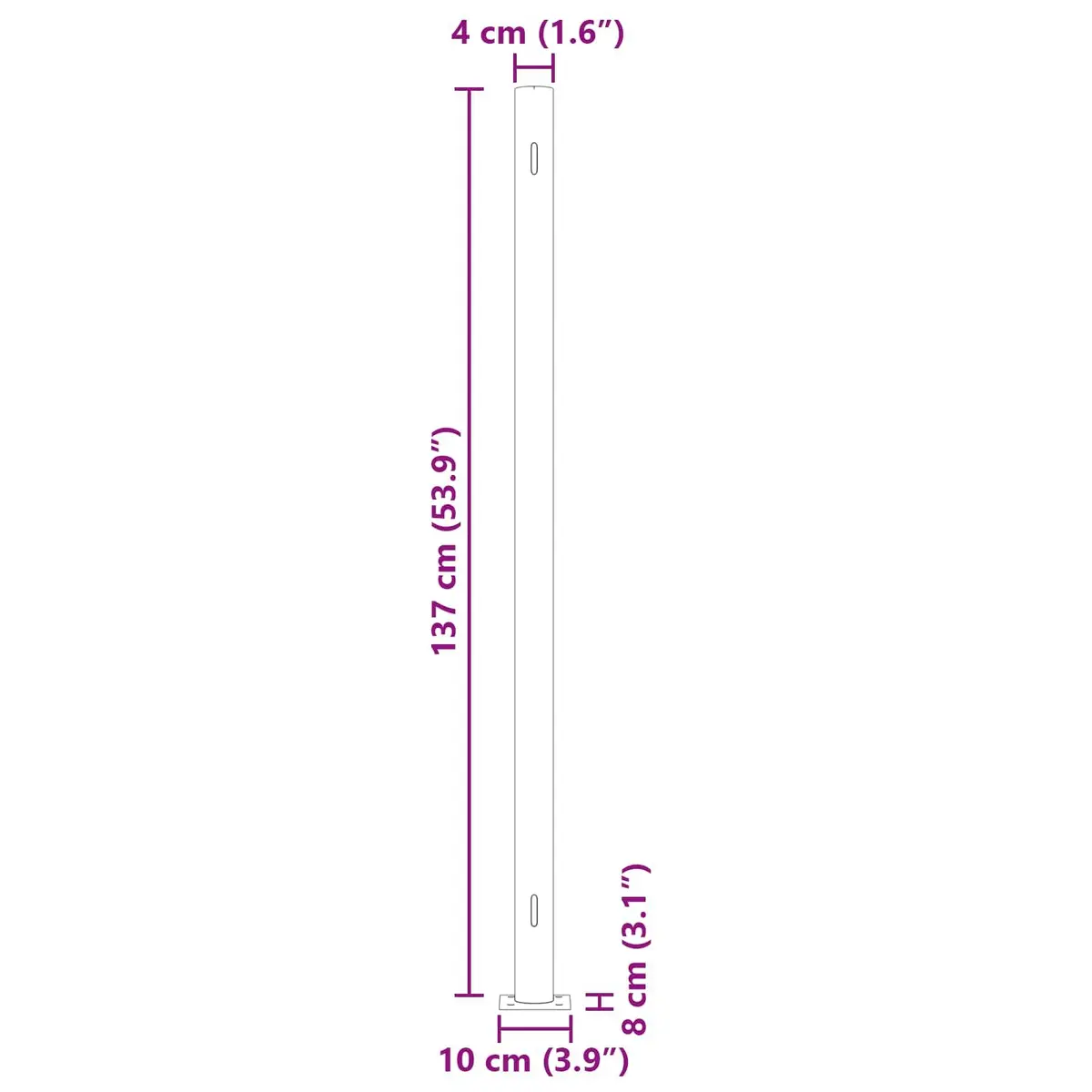 Retractable Side Awning Patio Screen Privacy Shade Garden Outdoor 140x600cm