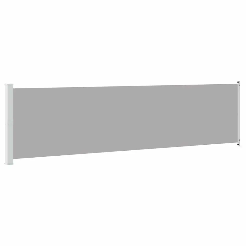 Patio Retractable Side Awning 600x160cm Outdoor Garden Sunshade Screen Grey