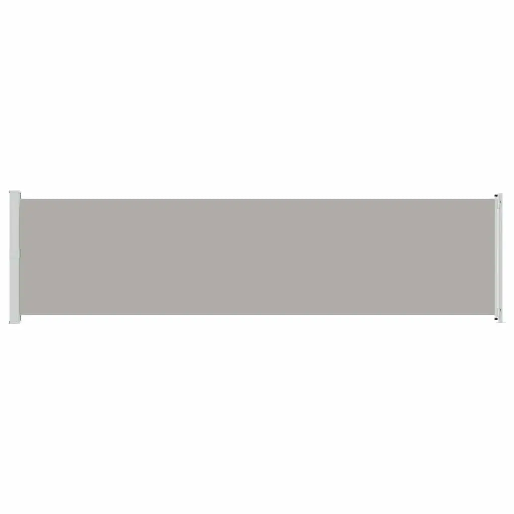 Patio Retractable Side Awning 600x160cm Outdoor Garden Sunshade Screen Grey