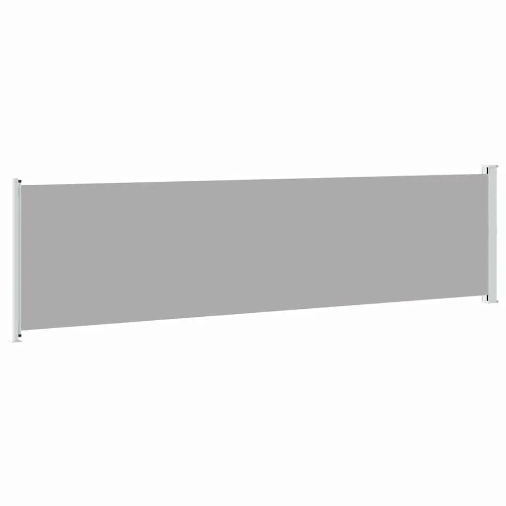 Patio Retractable Side Awning 600x160cm Outdoor Garden Sunshade Screen Grey